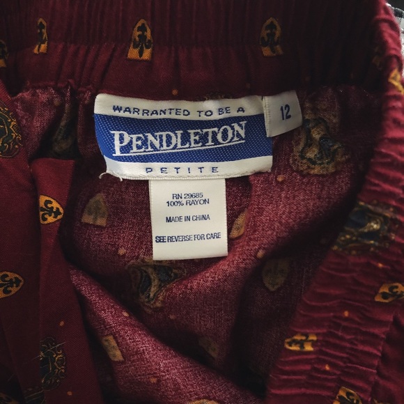 SOLD - Vintage Pendleton wrap midi skirt - Picture 6 of 9